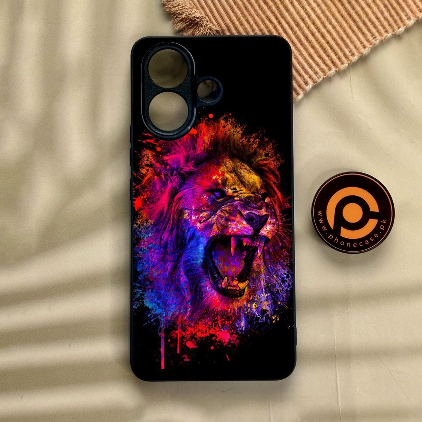 Vivo V60 Lite - Tiger 2.0 Design 5 - Premium Metal Printed Soft Bumper Shock Proof Case
