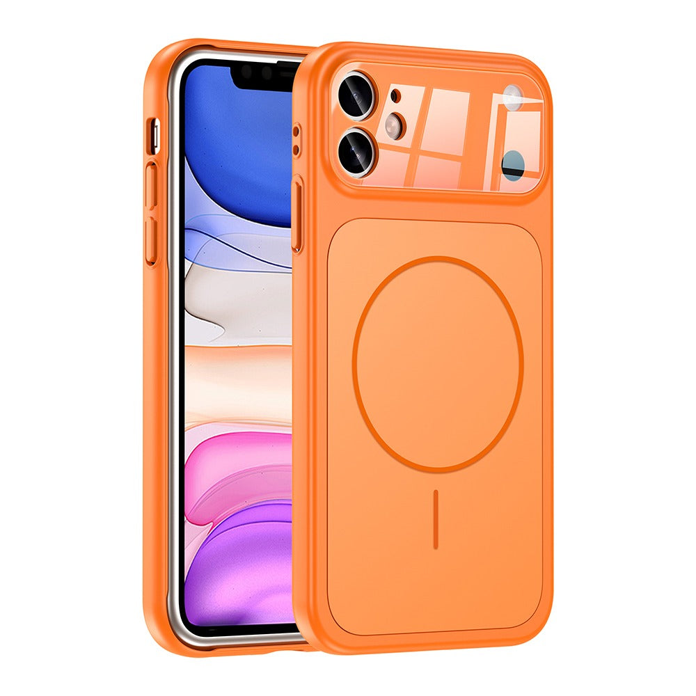 iPhone 11 Converter Cover - Upgrade to iPhone 17 Pro Max Matte MagSafe Case with Built-in Camera Lens