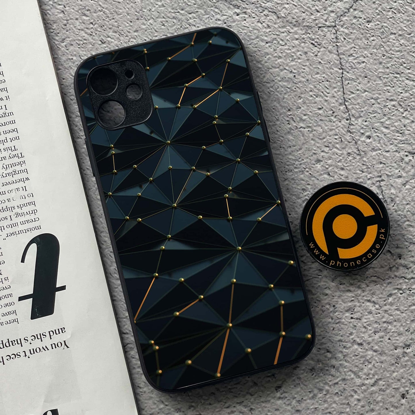 iPhone 11 3D Design 8 Premium Printed Glass soft Bumper shock Proof Case CS-38933