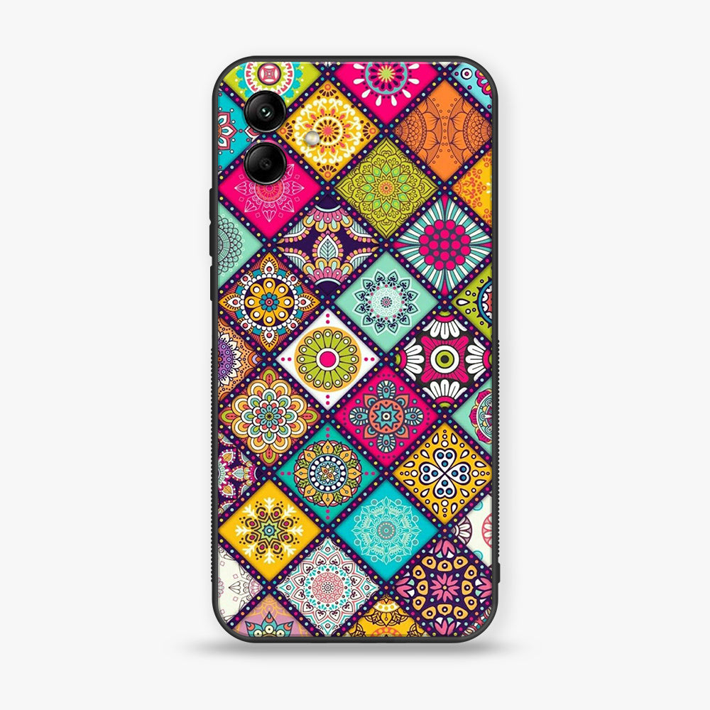 Samsung Galaxy A04 - Mandala Art Design - Premium Printed Glass soft Bumper Shock Proof Case CS-39059