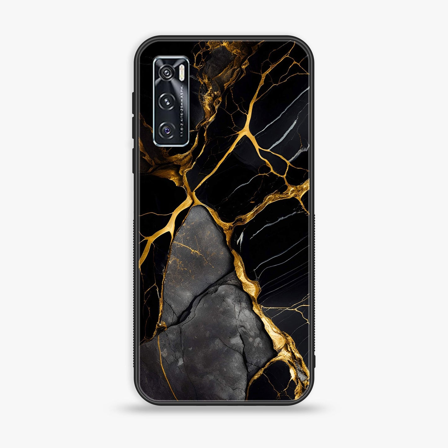Vivo V20 SE Liquid Marble Design 6 Premium Printed Glass soft Bumper shock Proof Case CS-38163