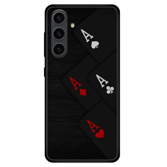 Samsung Galaxy A15 - Black Art Design 5 - Premium Metal Printed soft Bumper shock Proof Case CS-38038 CS-38401