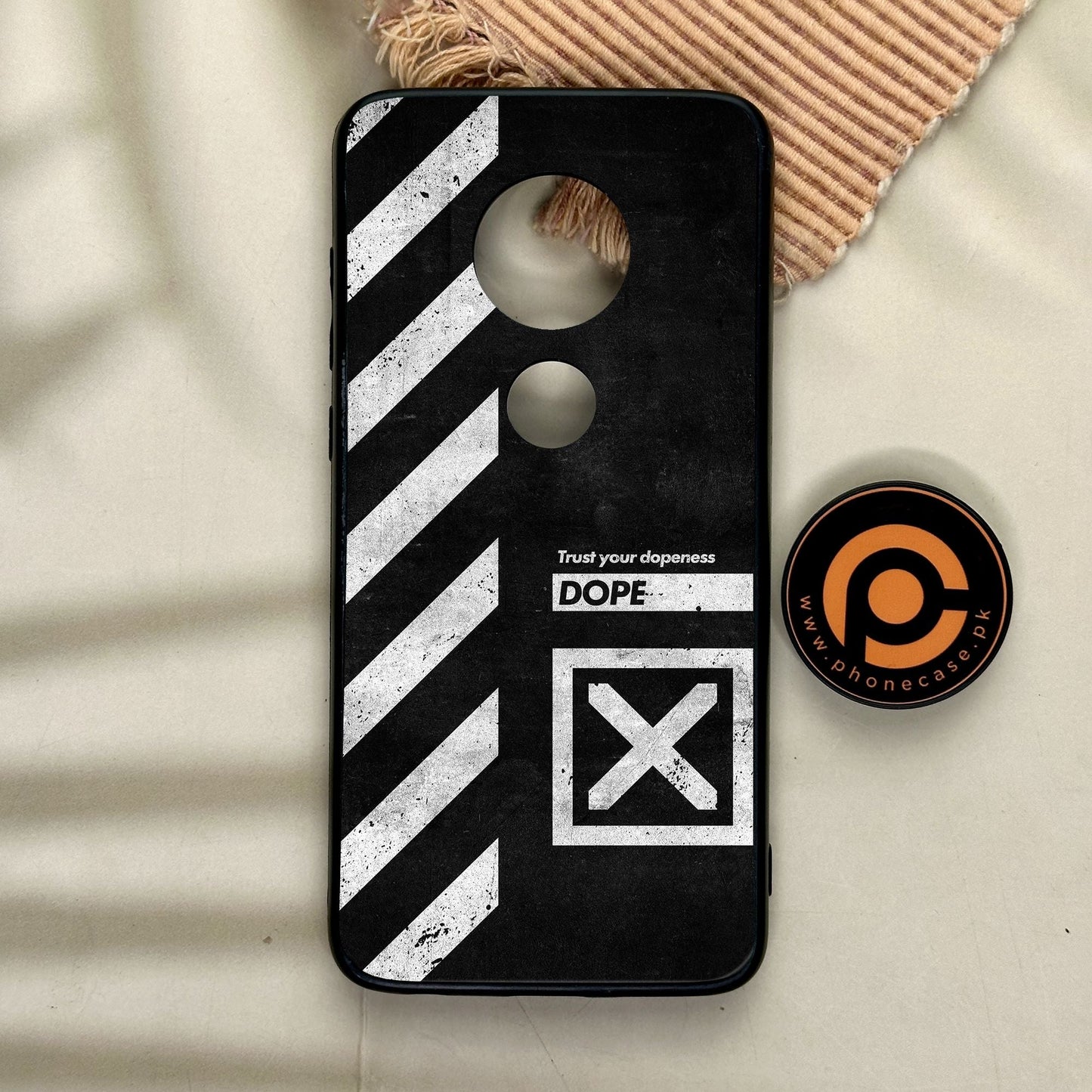 Motorola Moto G7 - Trust Your Dopeness - Premium Metal Printed Soft Bumper Shock Proof Case