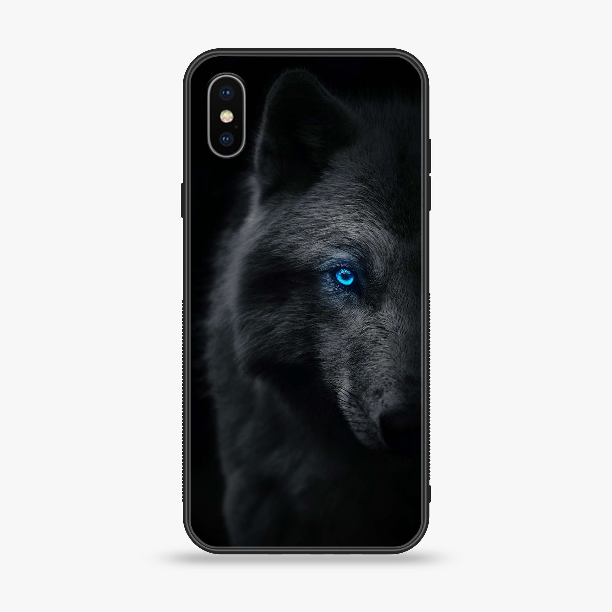 iPhone X/XS - Wolf Design 9 - Premium Metal Printed soft Bumper shock Proof Case CS-36957