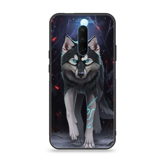 OnePlus 7 Pro - Wolf Series  Design 8 - Premium Metal Printed soft Bumper Shock Proof Case CS-37540