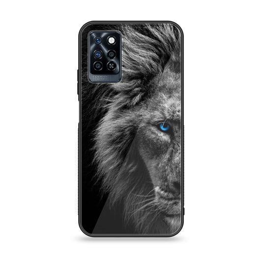 Infinix Note 10 Pro - Tiger Design 8 - Premium Printed Glass soft Bumper shock Proof Case  CS-39086