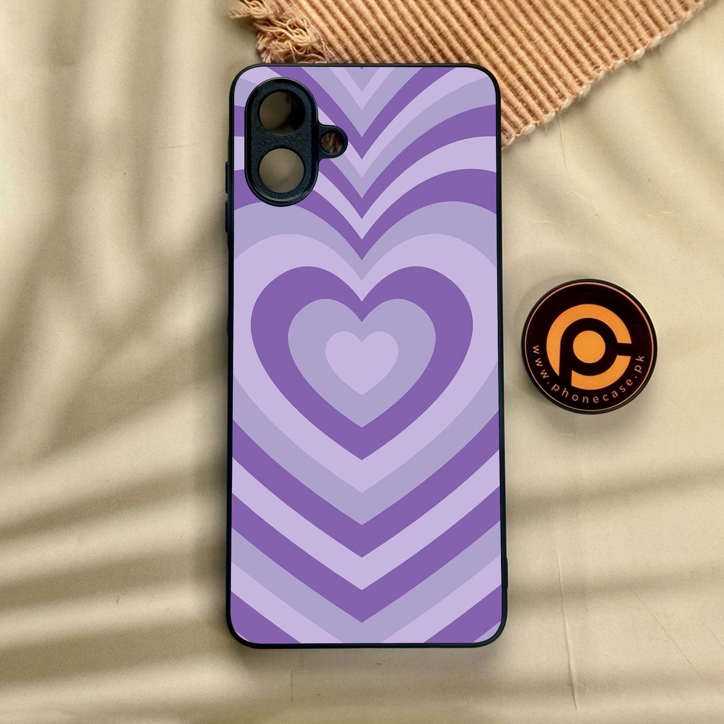 Samsung Galaxy A07 - Heartbeat Design 8 - Premium Metal Printed Soft Bumper Shock Proof Case