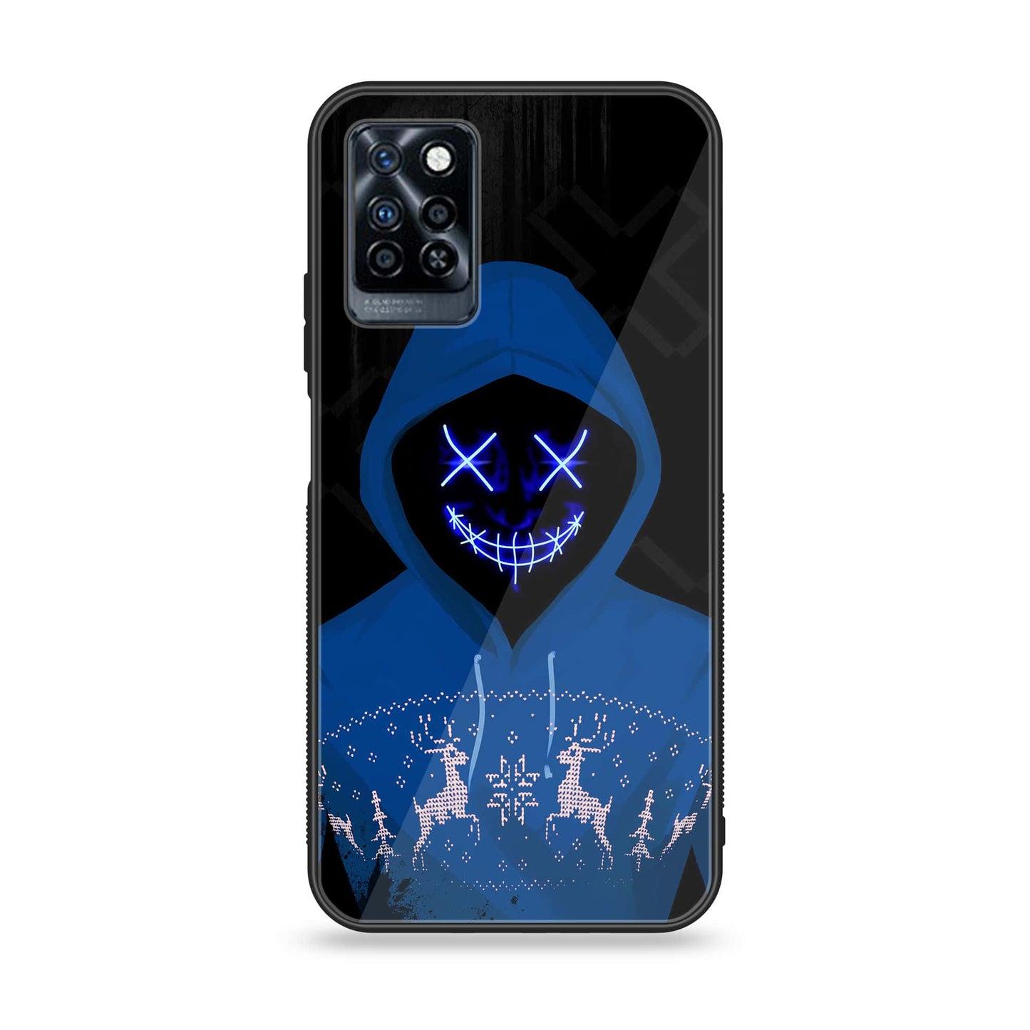 Infinix Note 10 Pro - Anonymous 2.0 Design 9  - Premium Printed Glass soft Bumper shock Proof Case CS-37890  CS-38979