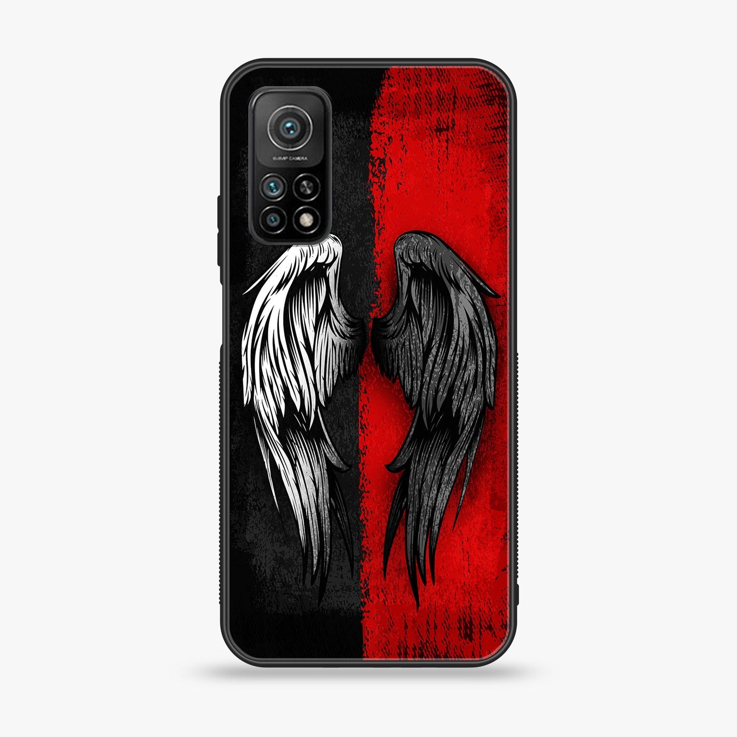 Xiaomi Mi 10T Angel Wings 2.0 Design 10  Premium Printed Glass soft Bumper shock Proof Case  CS-37630