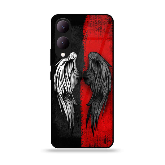 Vivo Y17S - Angel Wings 2.0 Design 10 - Premium Printed Glass soft Bumper shock Proof Case  CS-39099