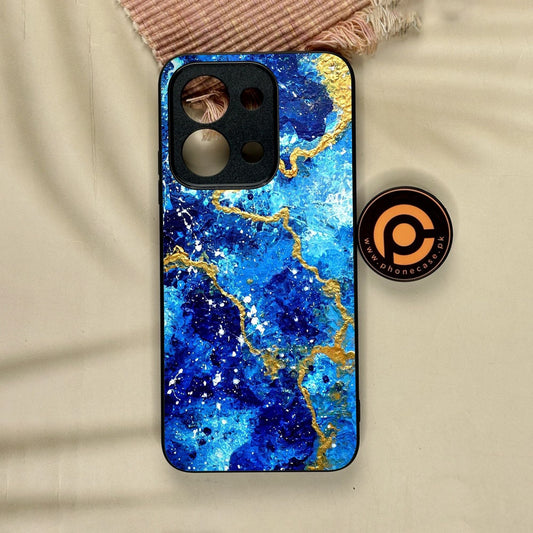 Xiaomi Redmi 15C - Blue 2.0 Design 4 - Premium Metal Printed Soft Bumper Shock Proof Case