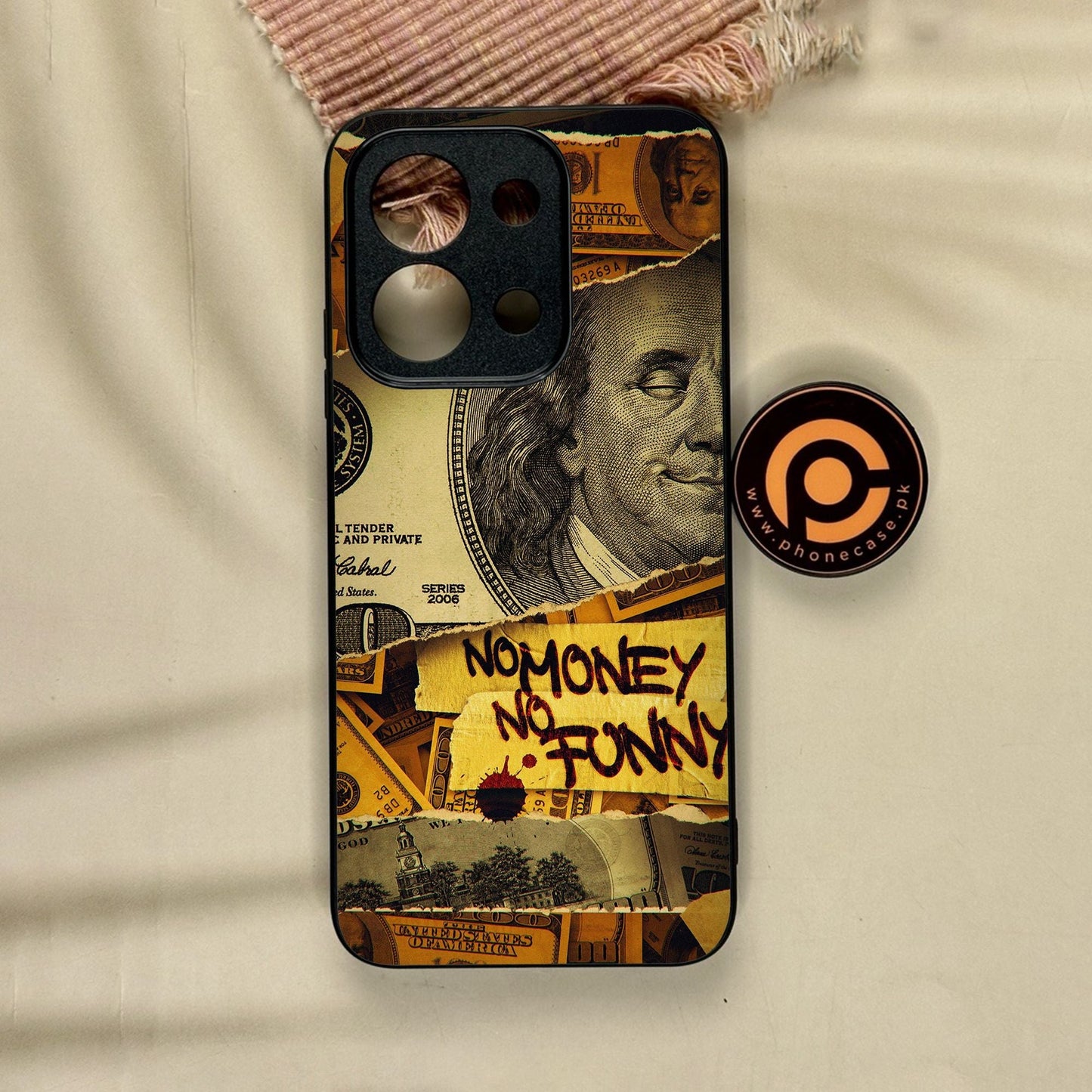 Xiaomi Redmi 15C - Dollar Design 1 - Premium Metal Printed Soft Bumper Shock Proof Case