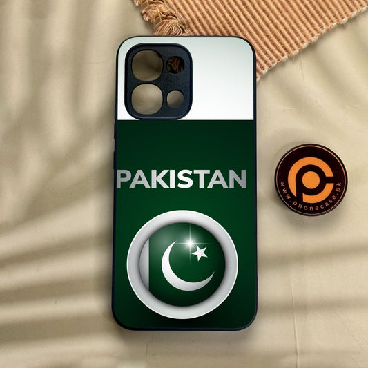 Oppo A6 Pro - Pakistani Flag Design 7 - Premium Metal Printed Soft Bumper Shock Proof Case