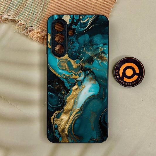 Samsung Galaxy A17 - Liquid Marble Design 3 - Premium Metal Printed Soft Bumper Shock Proof Case