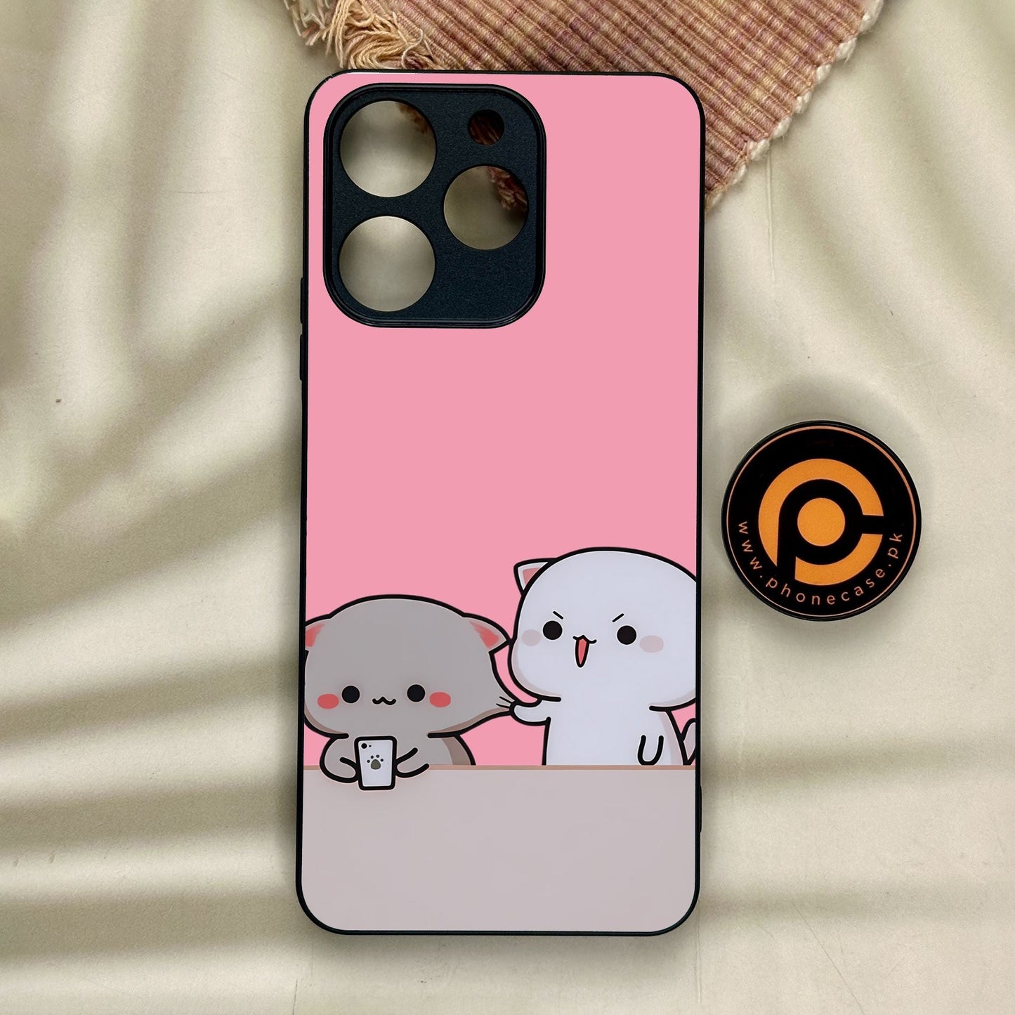 Realme Note 70 - Cute Bubu Dudu Design 2 - Premium Metal Printed Soft Bumper Shock Proof Case