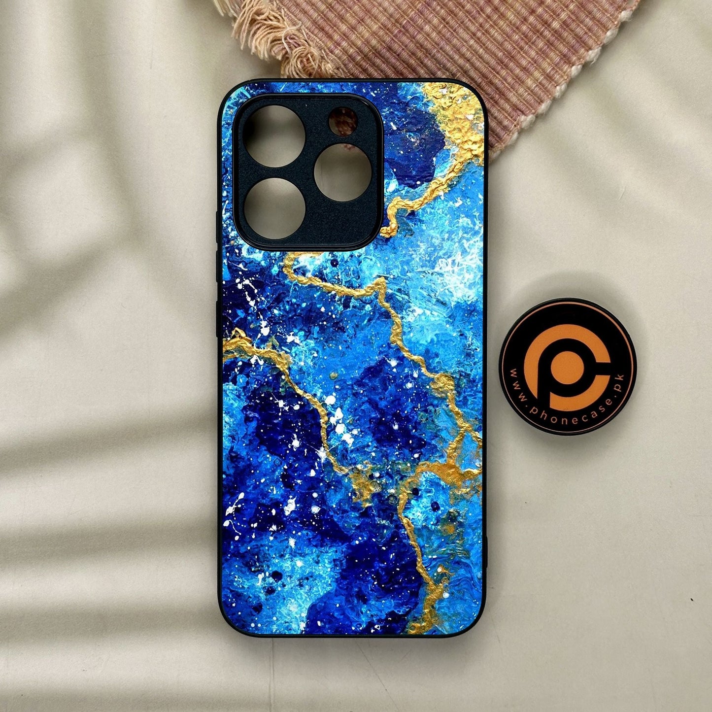 Realme 15T - Blue 2.0 Design 4 - Premium Metal Printed Soft Bumper Shock Proof Case