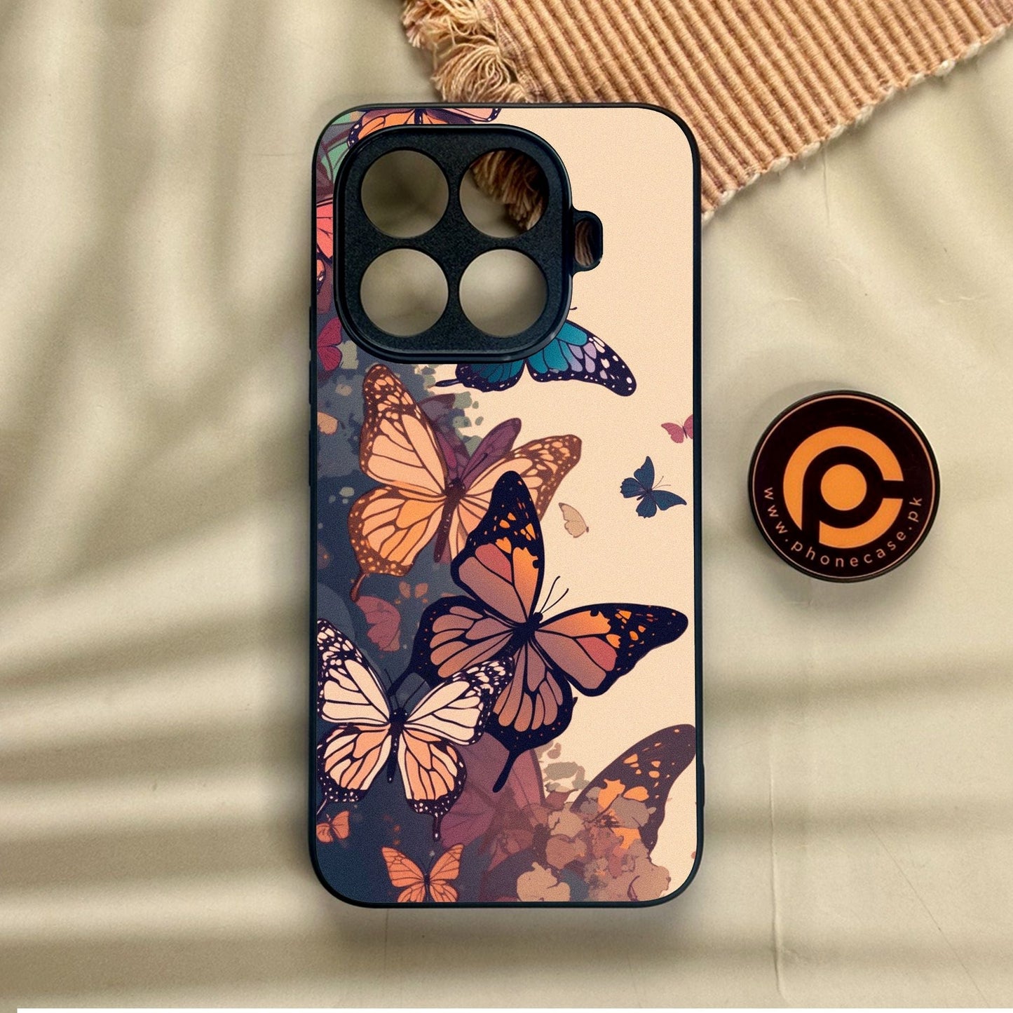 Xiaomi 15T Pro - Butterflies Design 6 - Premium Metal Printed Soft Bumper Shock Proof Case