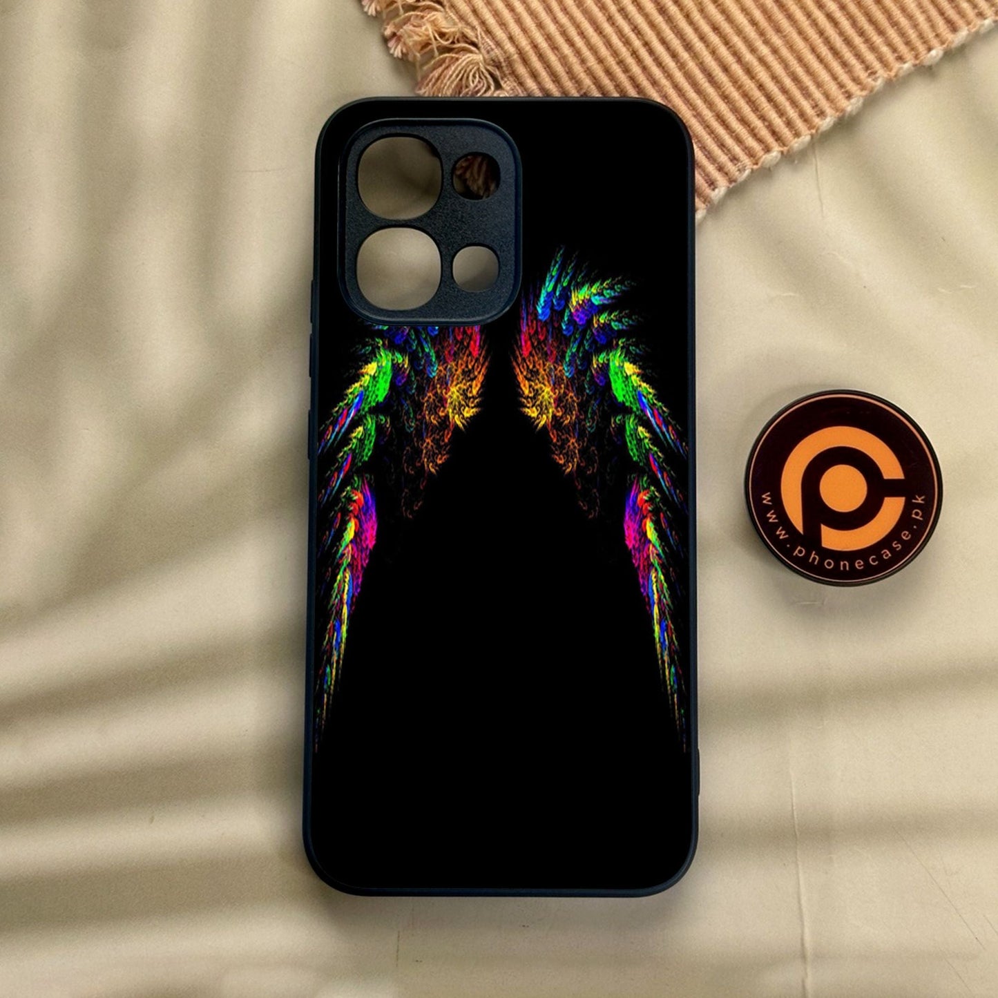 Oppo A6 Pro - Angel Wings Design 10 - Premium Metal Printed Soft Bumper Shock Proof Case