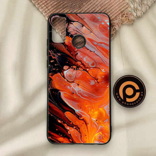 Honor 9X Lite - Liquid Marble Design 4 - Premium Metal Printed Soft Bumper Shock Proof Case