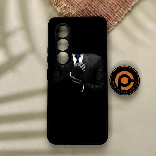 Itel S25 - Black Art Design 1 - Premium Metal Printed Soft Bumper Shock Proof Case