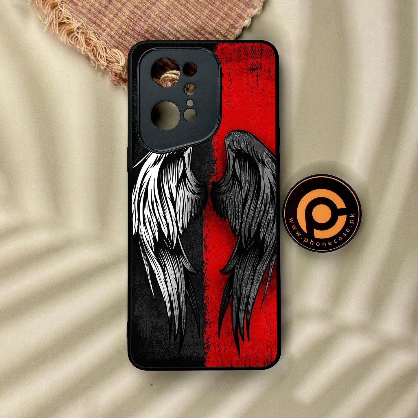 Oppo Find X5 Pro - Angel 2.0 Design 10 - Premium Metal Printed Soft Bumper Shock Proof Case