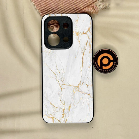 Xiaomi Redmi 15C - White Design 8 - Premium Metal Printed Soft Bumper Shock Proof Case