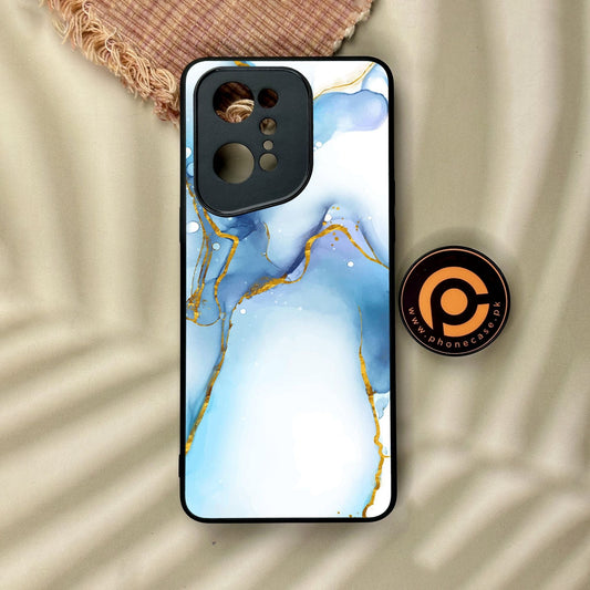 Oppo Find X5 Pro - Blue 2.0 Design 6 - Premium Metal Printed Soft Bumper Shock Proof Case