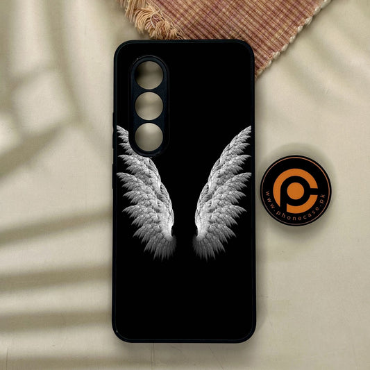 Itel S25 - Angel Wings Design 6 - Premium Metal Printed Soft Bumper Shock Proof Case
