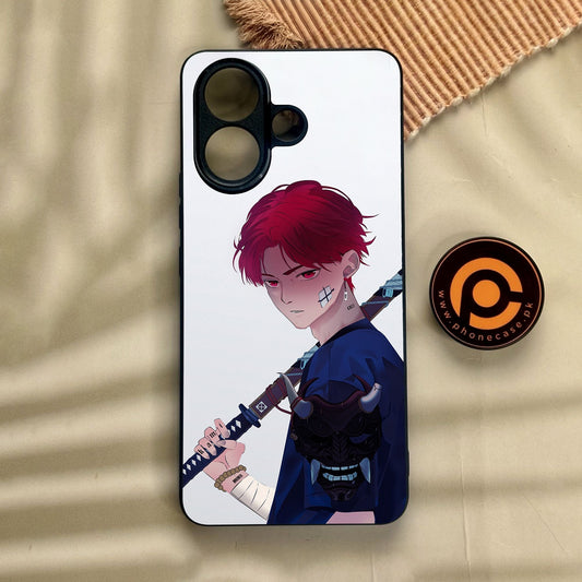 Vivo V60 Lite  - Anime Series Design 8 - Premium Metal Printed Soft Bumper Shock Proof Case