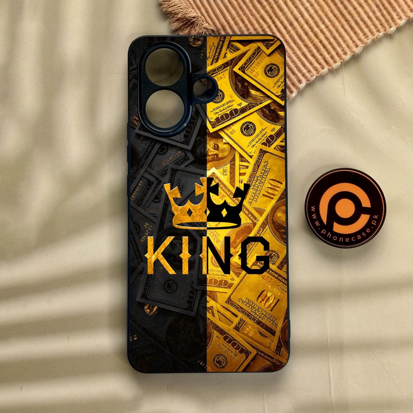 Vivo V60 Lite  - King Design 9 - Premium Metal Printed Soft Bumper Shock Proof Case