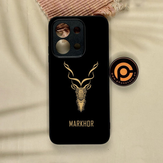 Xiaomi Redmi 15C - Markhor Design 3 - Premium Metal Printed Soft Bumper Shock Proof Case