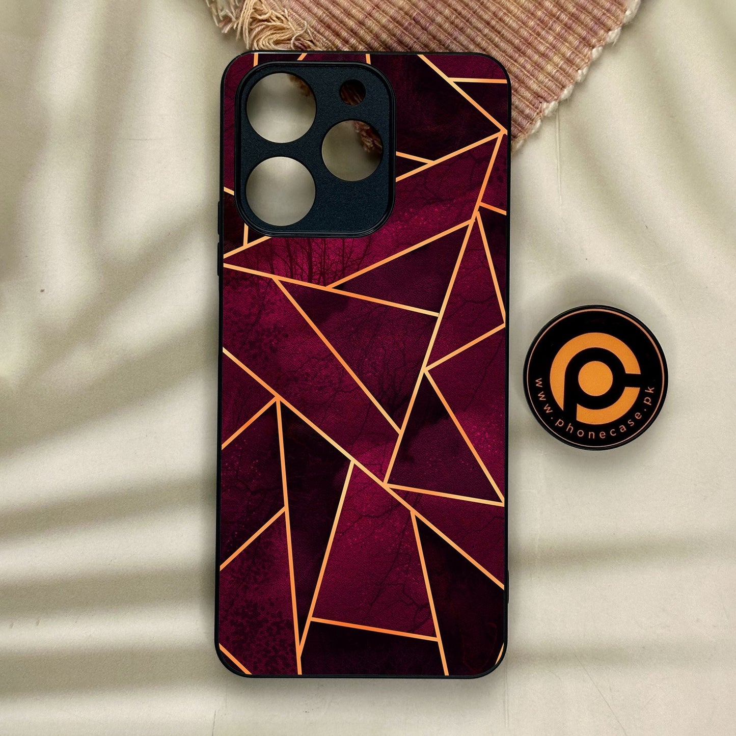 Realme Note 70 - Geometric Design 4 - Premium Metal Printed Soft Bumper Shock Proof Case