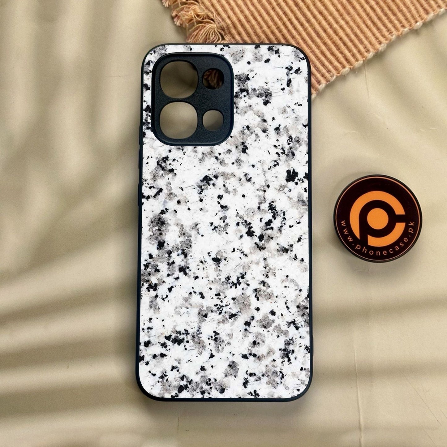 Oppo A6 Pro - White Design 9 - Premium Metal Printed Soft Bumper Shock Proof Case