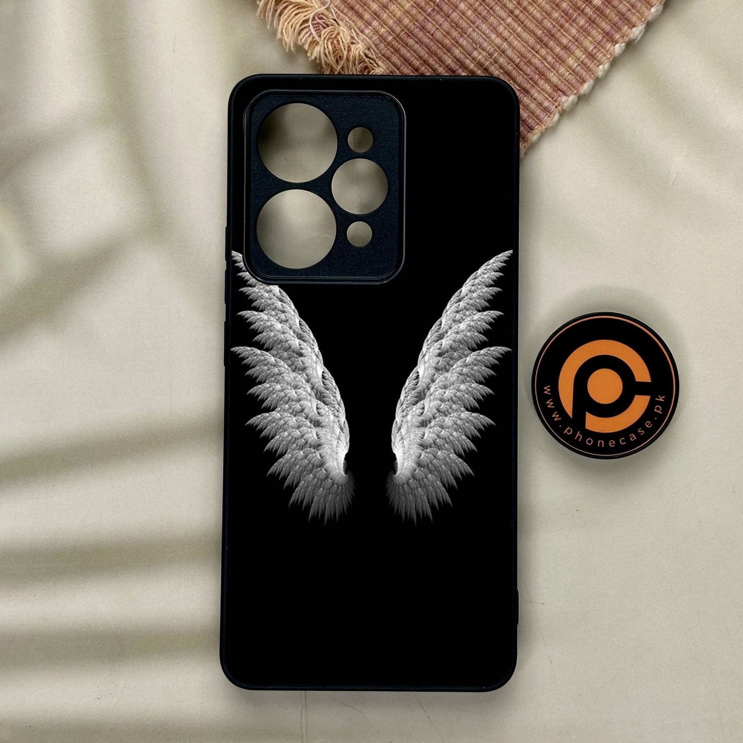 Realme 15 - Angel Wings Design 6 - Premium Metal Printed Soft Bumper Shock Proof Case