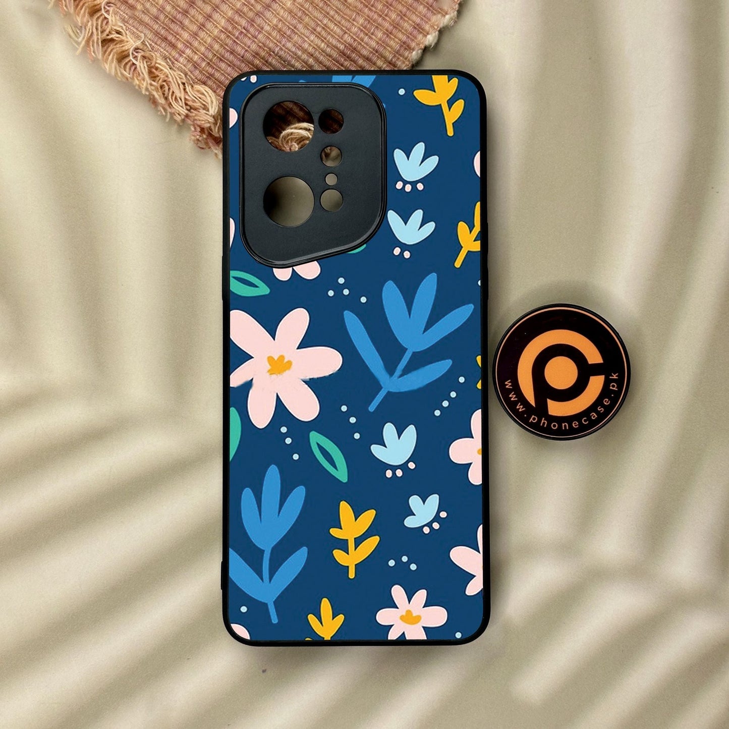 Oppo Find X5 Pro - Colorful Flowers - Premium Metal Printed Soft Bumper Shock Proof Case