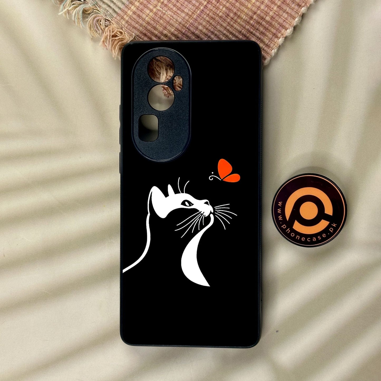 Oppo Reno 10 Pro Plus - Minimalistic Design 3 - Premium Metal Printed Soft Bumper Shock Proof Case