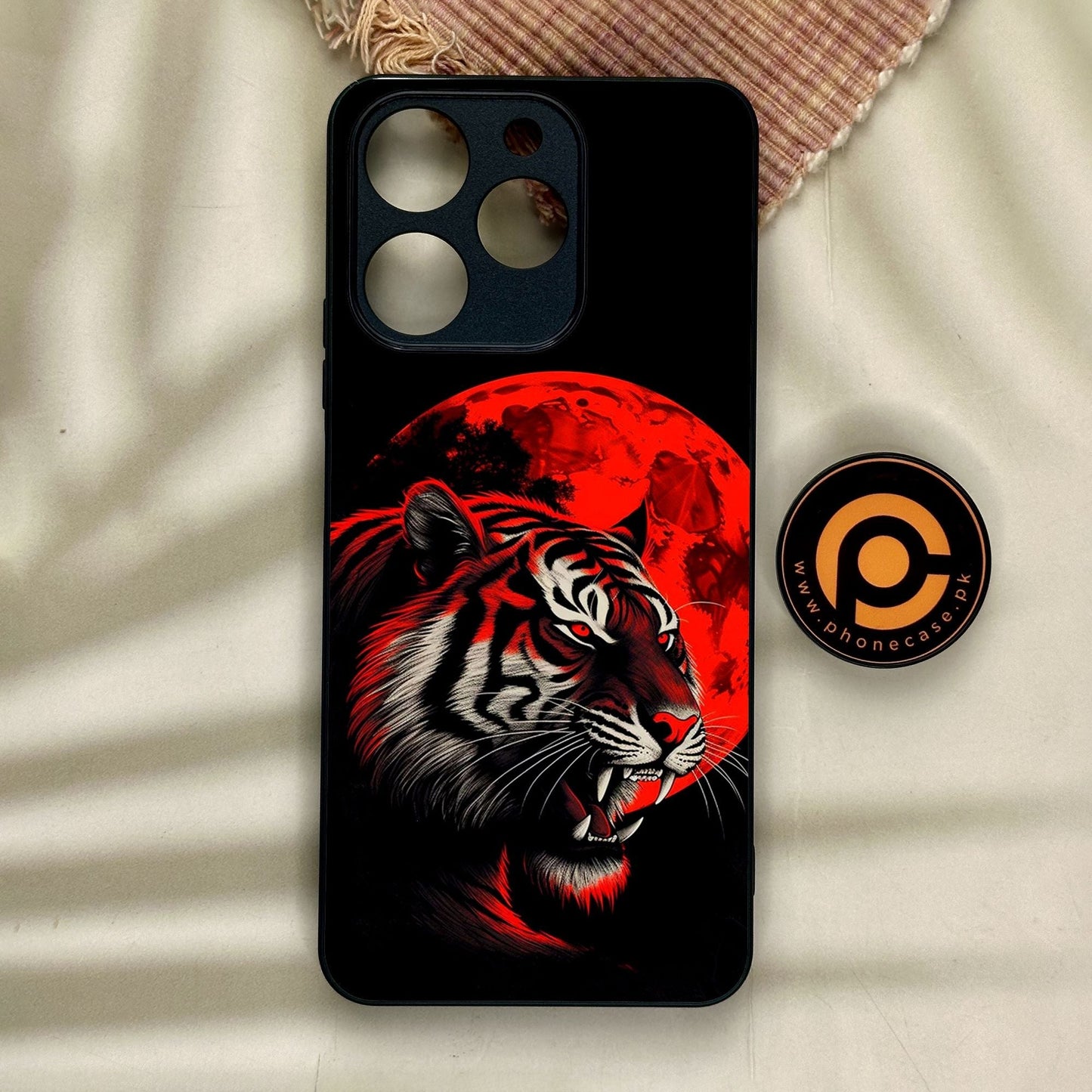 Realme Note 70 - Tiger 2.0 Design 8 - Premium Metal Printed Soft Bumper Shock Proof Case