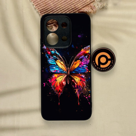 Xiaomi Redmi 15C - Butterflies Design 7 - Premium Metal Printed Soft Bumper Shock Proof Case
