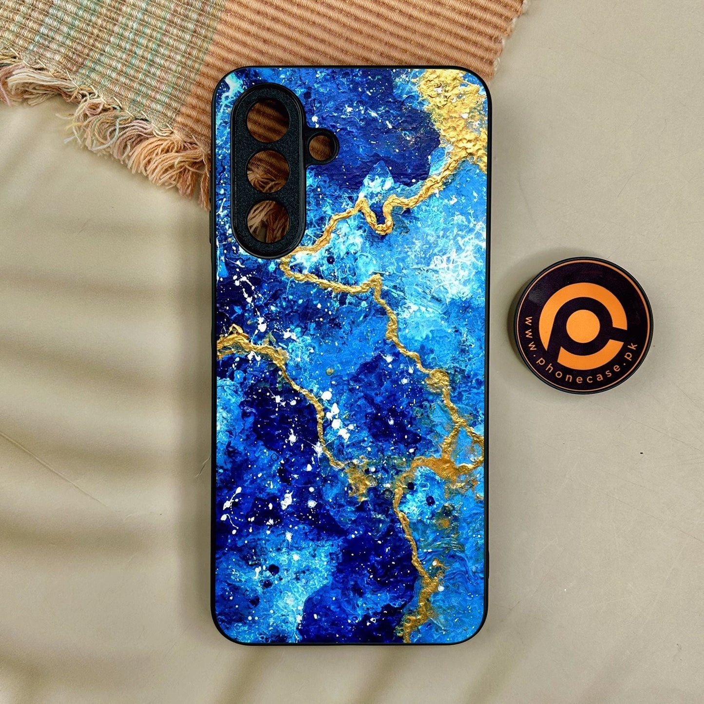 Samsung Galaxy A17 - Blue 2.0 Design 4 - Premium Metal Printed Soft Bumper Shock Proof Case