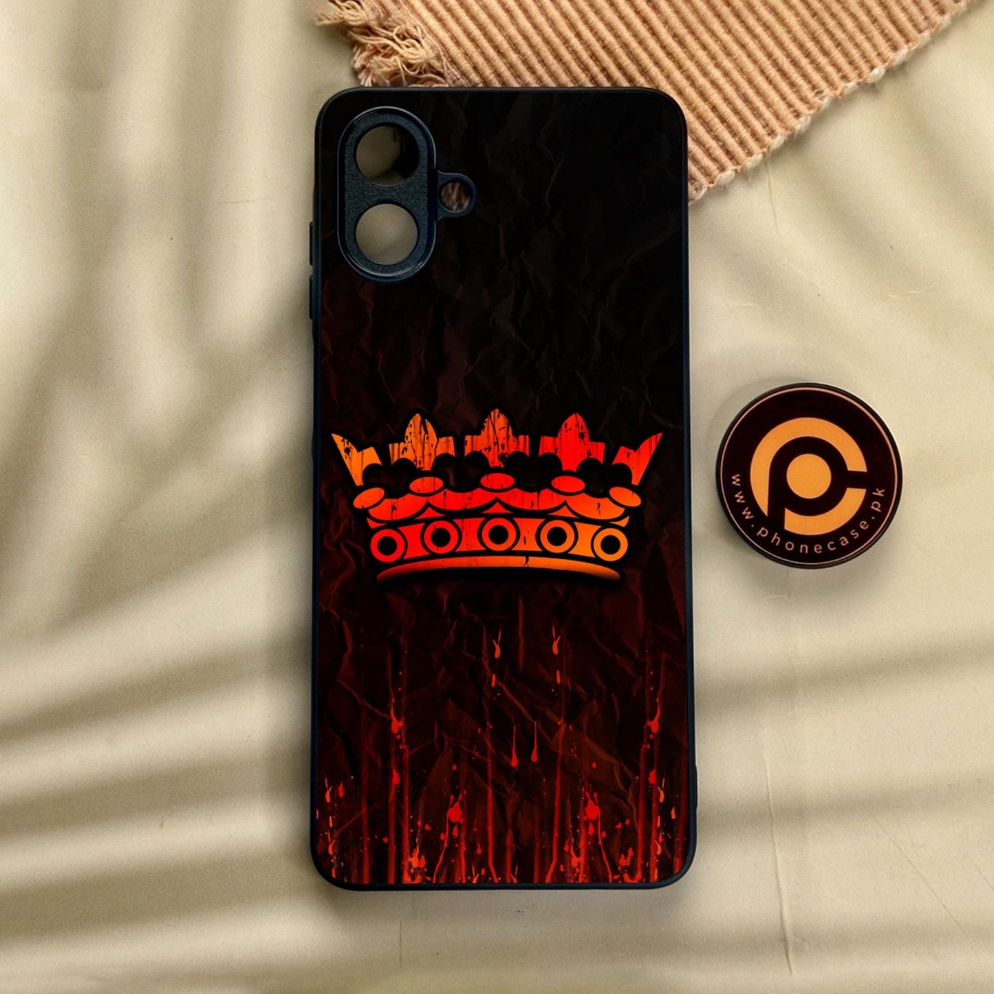 Samsung Galaxy A07 - King Design 4 - Premium Metal Printed Soft Bumper Shock Proof Case