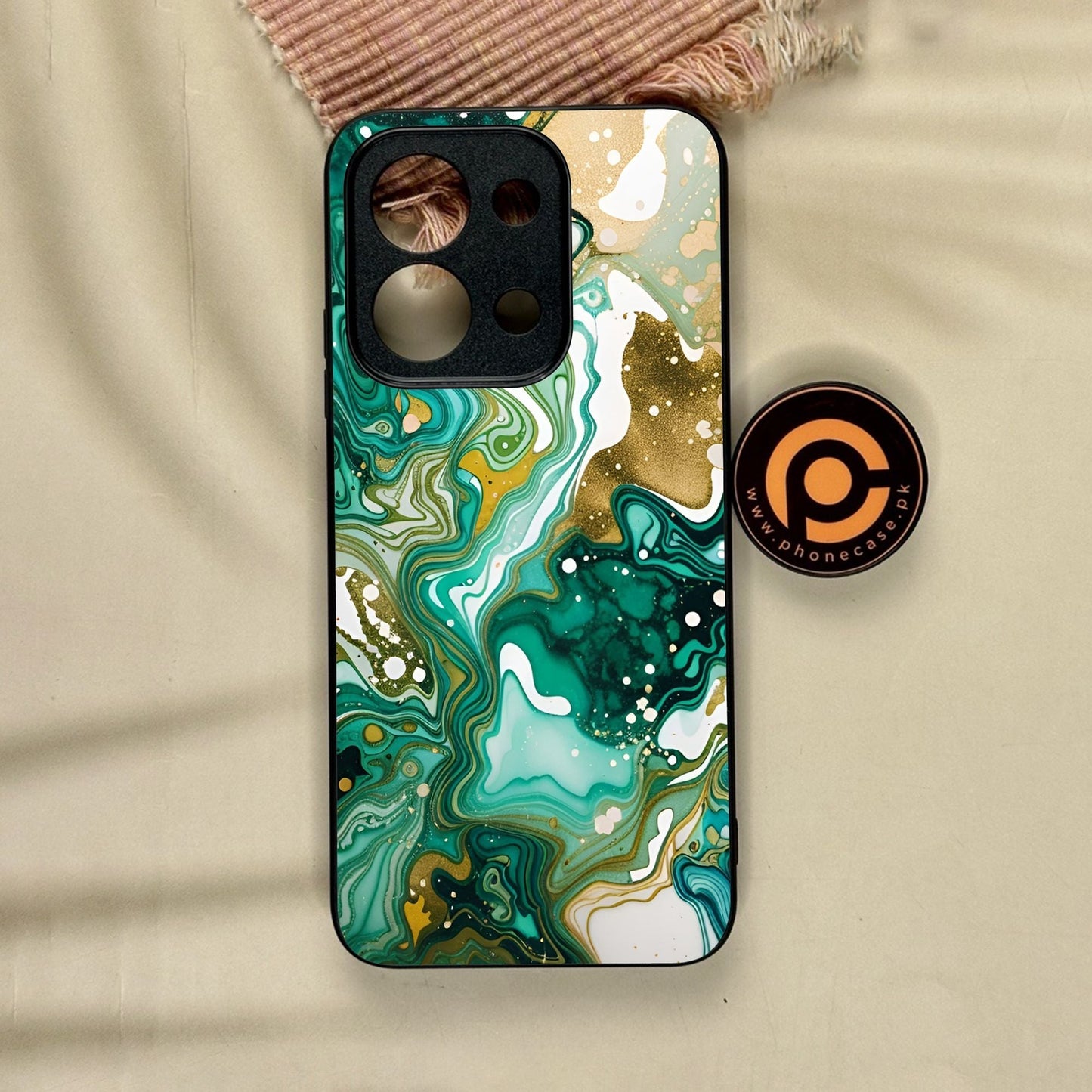 Xiaomi Redmi 15C - Liquid Design 8 - Premium Metal Printed Soft Bumper Shock Proof Case