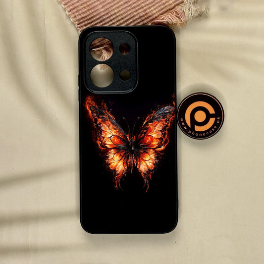 Xiaomi Redmi 15C - Butterflies Design 5 - Premium Metal Printed Soft Bumper Shock Proof Case