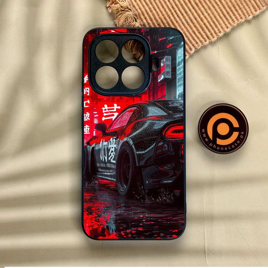 Xiaomi 15T Pro - Tokyo Dark Night Racing Car - Premium Metal Printed Soft Bumper Shock Proof Case