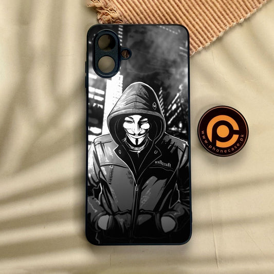 Samsung Galaxy A07 - Anonymous 2.0 Design 1 - Premium Metal Printed Soft Bumper Shock Proof Case