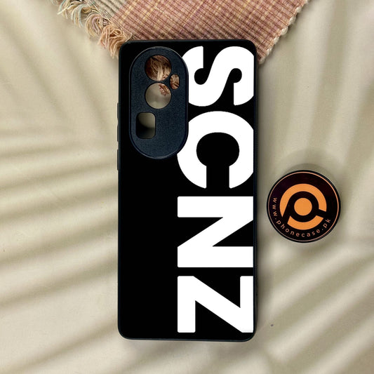 Oppo Reno 10 Pro Plus - Scnz - Premium Metal Printed Soft Bumper Shock Proof Case