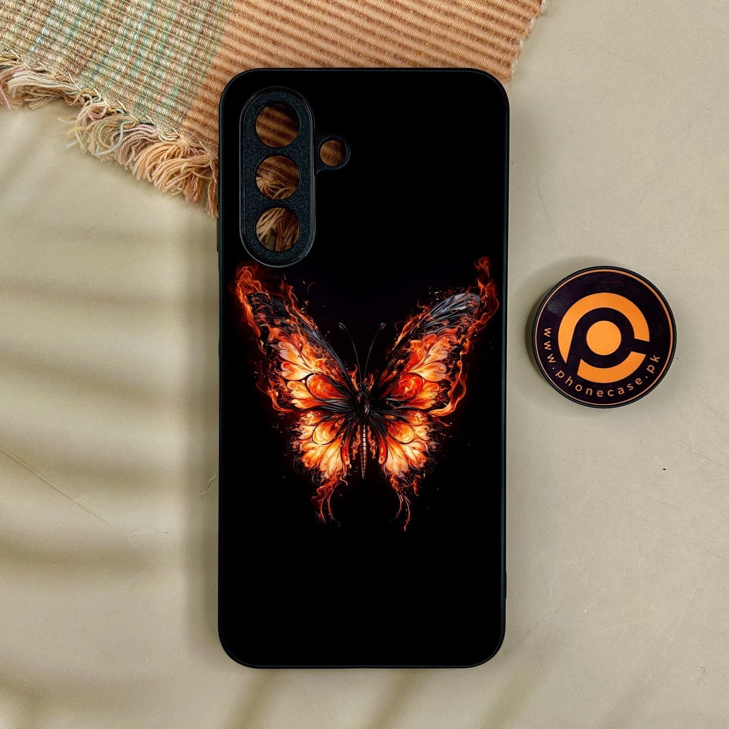 Samsung Galaxy A17 - Butterflies Design 5 - Premium Metal Printed Soft Bumper Shock Proof Case