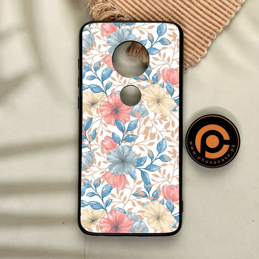 Motorola Moto G7 - Seamless Flower - Premium Metal Printed Soft Bumper Shock Proof Case
