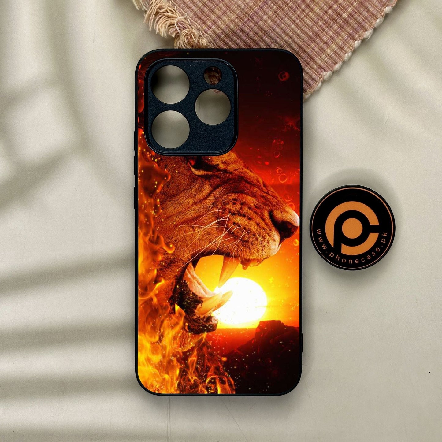 Realme 15T - Tiger Design 1 - Premium Metal Printed Soft Bumper Shock Proof Case