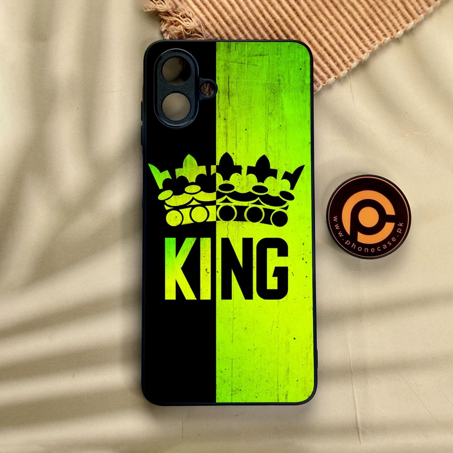 Samsung Galaxy A07 - King Design 3 - Premium Metal Printed Soft Bumper Shock Proof Case