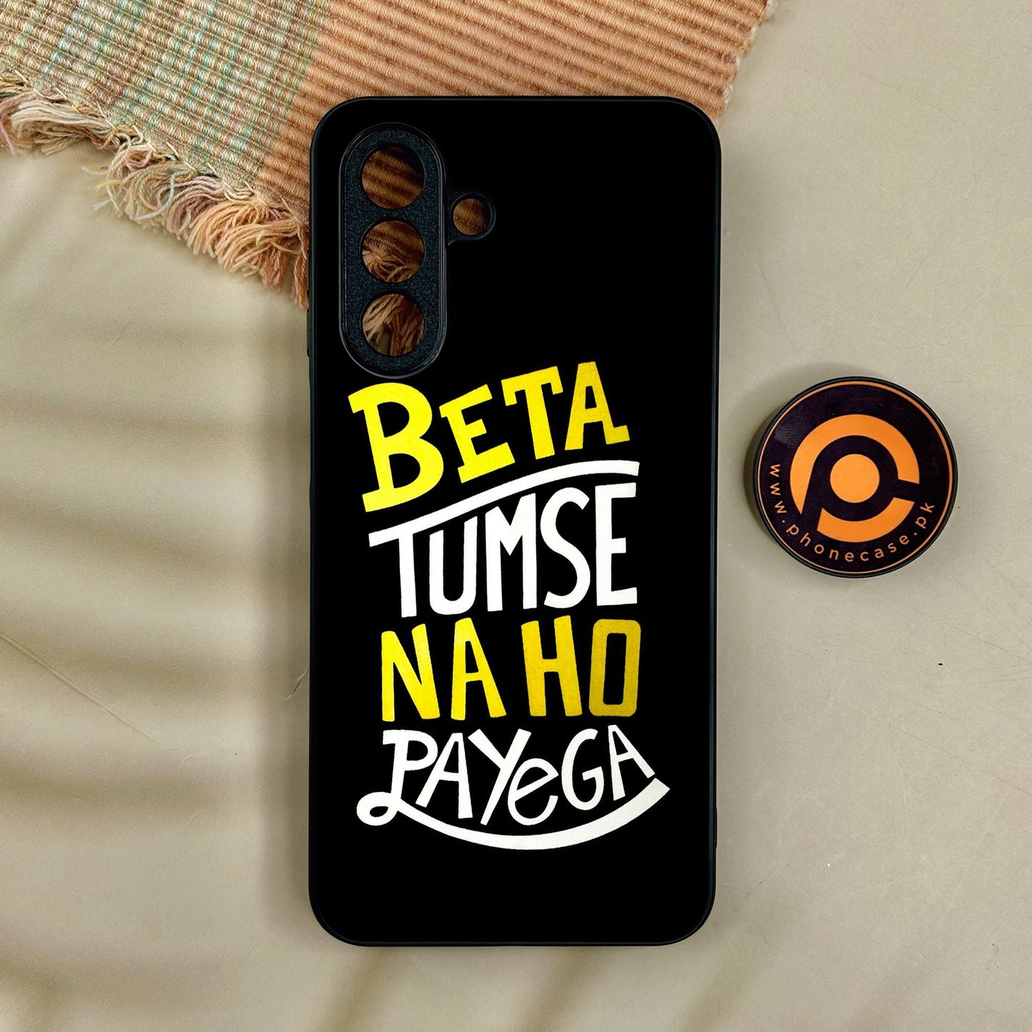 Samsung Galaxy A17 - Beta Tum Se Na Ho - Premium Metal Printed Soft Bumper Shock Proof Case